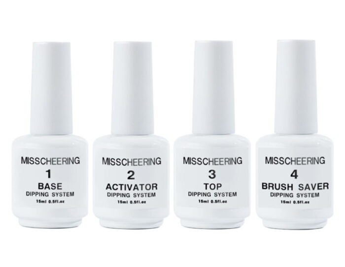 Dipping Powder System Base CoatActivatorTopcoat brush cleaner No 1,2