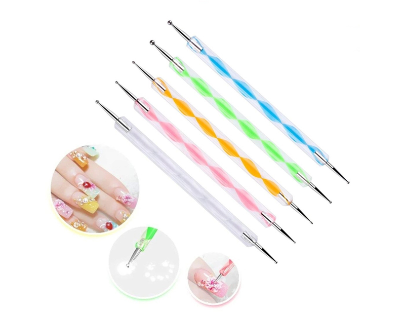 1. 16 Pieces Nail Art Brushes Set, 5 Pieces Nail Dotting Pen, 5 Pieces Nail Painting Brushes, 3 Pieces Nail Liner Brushes, 1 Piece Nail Brush Holder, 1 Piece Nail File, 1 Piece Nail Buffer, 1 Piece Cuticle Pusher - wide 3