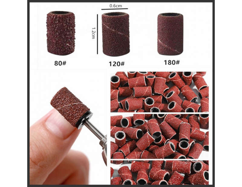 Replacement Sanding Discs 80 and 120Grid 100Pcs My Nail Shop